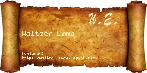 Waitzer Emma névjegykártya